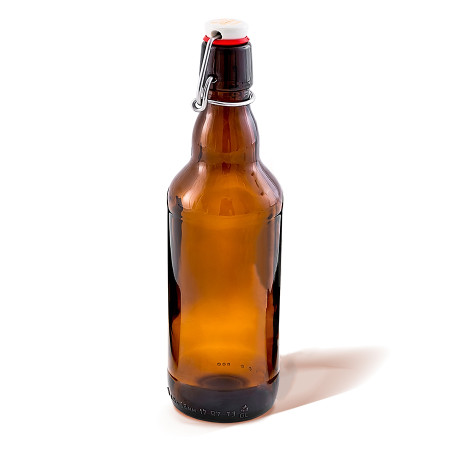 Бутылка темная стеклянная с бугельной пробкой 0,5 литра в Перми